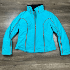 Skea Women’s Size 12 Paris Vail Snow Jacket Teal Blue Full Zip Outerwear