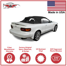 Fits Toyota Celica 1991-1993 Convertible Soft Top Plastic Window Black Vinyl