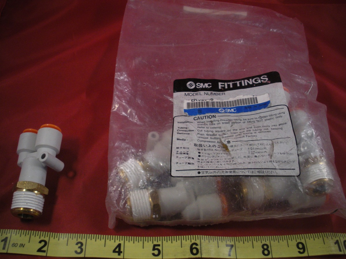 SMC KQ2U11-37S Lot of (7) Fittings 3/8