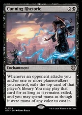 MTG Commander OTJ R Cunning Rhetoric #0129