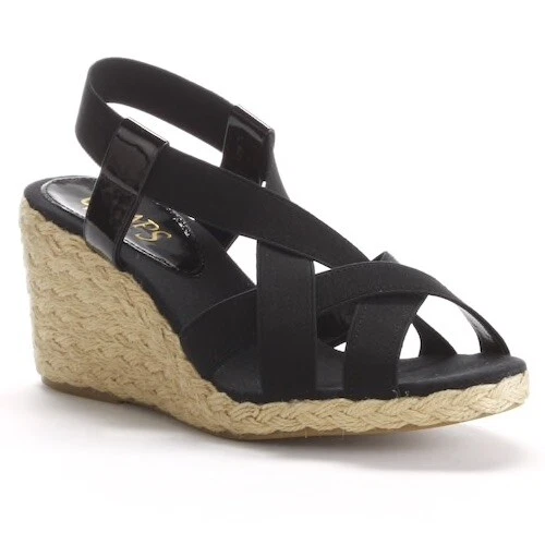 Chaps espadrille best sale wedge