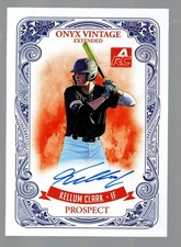 2021 Onyx Vintage Extended Signatures Blue #EA-KC Kellum Clark