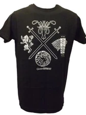 New Game of Thrones GOT "4 Houses" Mens S-L-XL-2XL Licensed Shirt