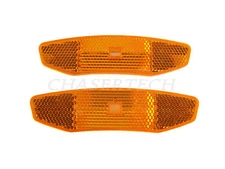New MTB Road BMX Bicycle Bike Wheel Spoke Reflectors Amber Orange 1 Pair