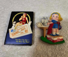 2- 1997 1998 rubber frigde magnet woman cracker jack campbell soaps- A12
