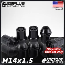 4 Pc Ford OEM Wheel Lock Black M14x1.5 Fit Edge/Explorer/E-Transit/GT/Mustang