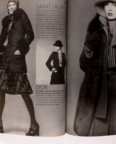 KAREN GRAHAM Avedon JON VOIGHT Vogue Sept 1972 Collections OSCAR DE LA RENTA vtg - Picture 6 of 20