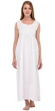 Soft Cotton White Nightdress | Cotton Lane