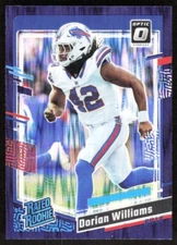 2022 3882C Donruss OPTIC RATED ROOKIE PURPLE SHOCK PRIZM DORIAN WILLIAMS Rookie