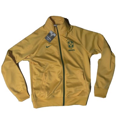 New Nike Brazil CBF Warm Up Training Top Jacket Men's Small Zip S
