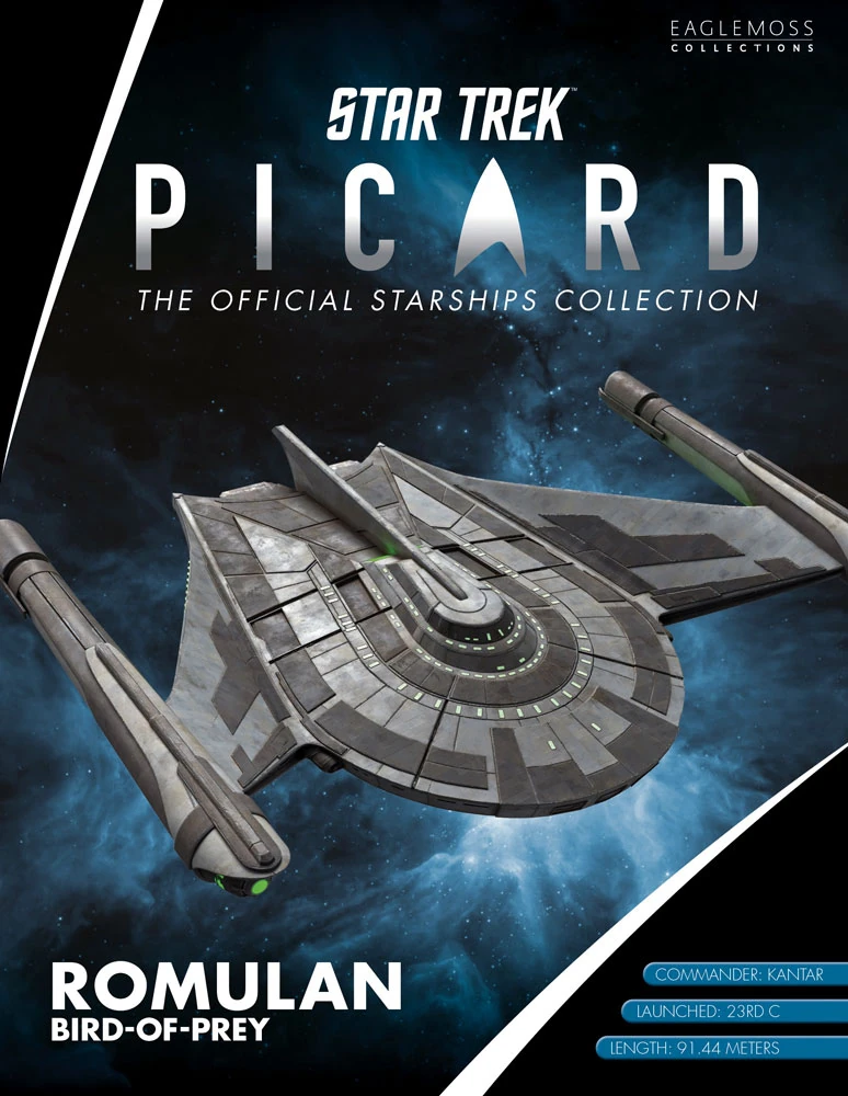 Romulan Bird of Prey Star Trek PICARD Eaglemoss Universe #3 ship