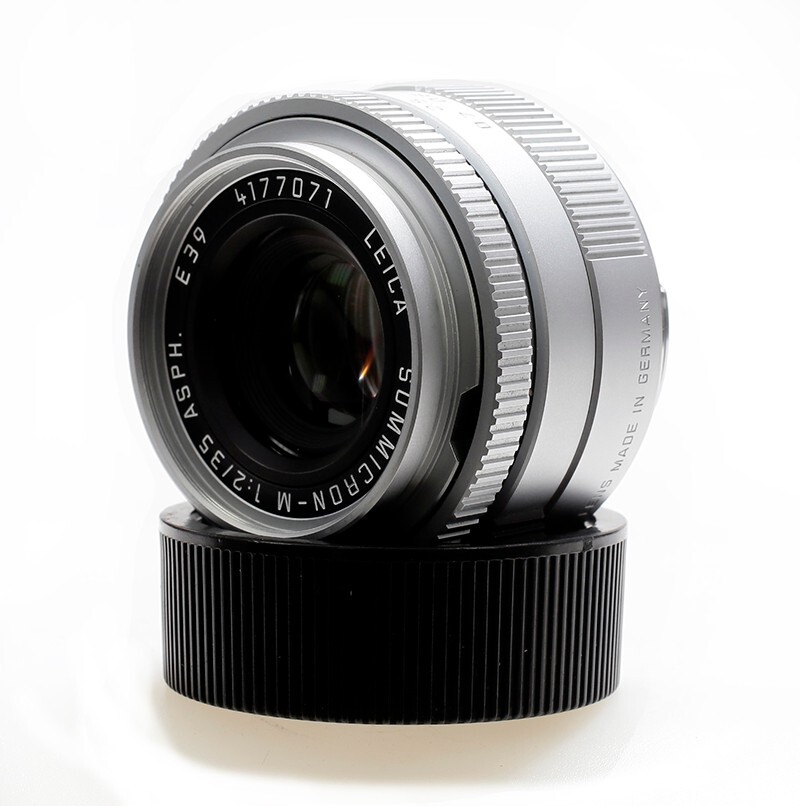 美品　Leica Summicron 35mm f2.0 ASPH E39 FedEx]Leica SUMMICRON-M 35mm f/2 ASPH. E39 Lens (Silver