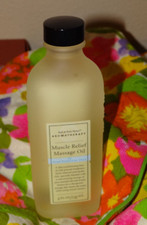 NEW Bath  Body Works Aromatherapy MUSCLE RELIEF Massage Oil 4 oz RETIRED pure
