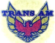 Original Vintage Pontiac Trans Am Car Glitter Mini Iron On Transfer