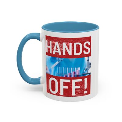 D Designs Hands Off Labs Medical Cancer Research Mug Coffee Lovers Gift Beverage