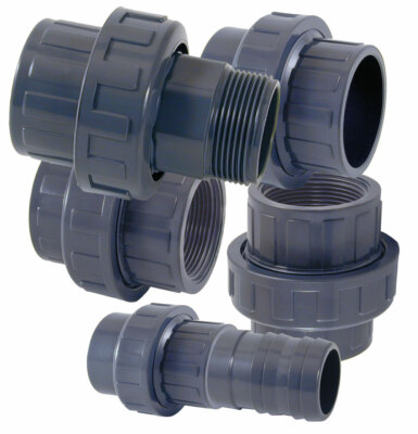 PVCU Verschraubung PVC Fitting für Garten Bewässerung Verrohrung