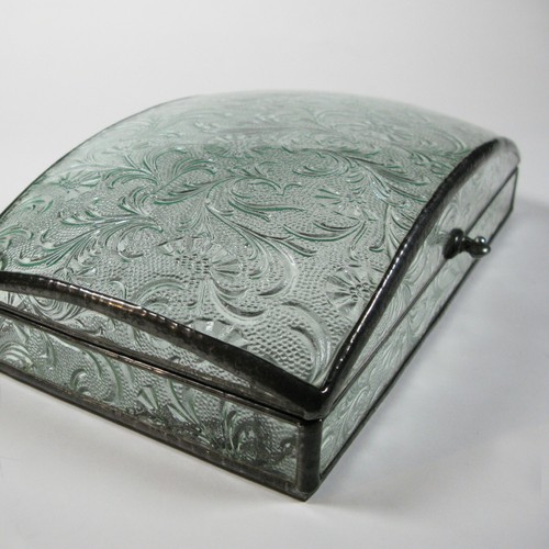 Glass jewelry box by 1178designs - Art deco style - rectangular dome - Picture 3 of 10
