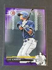 2017 Bowman Prospects Purple Parallel SP /250 #BP8 LUIS ALMANZAR 1st Bowman RC