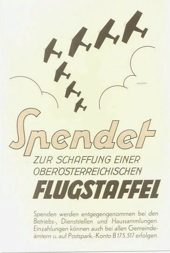 Original vintage poster AUSTRIAN AIR FORCE FUND RAISING c.1935