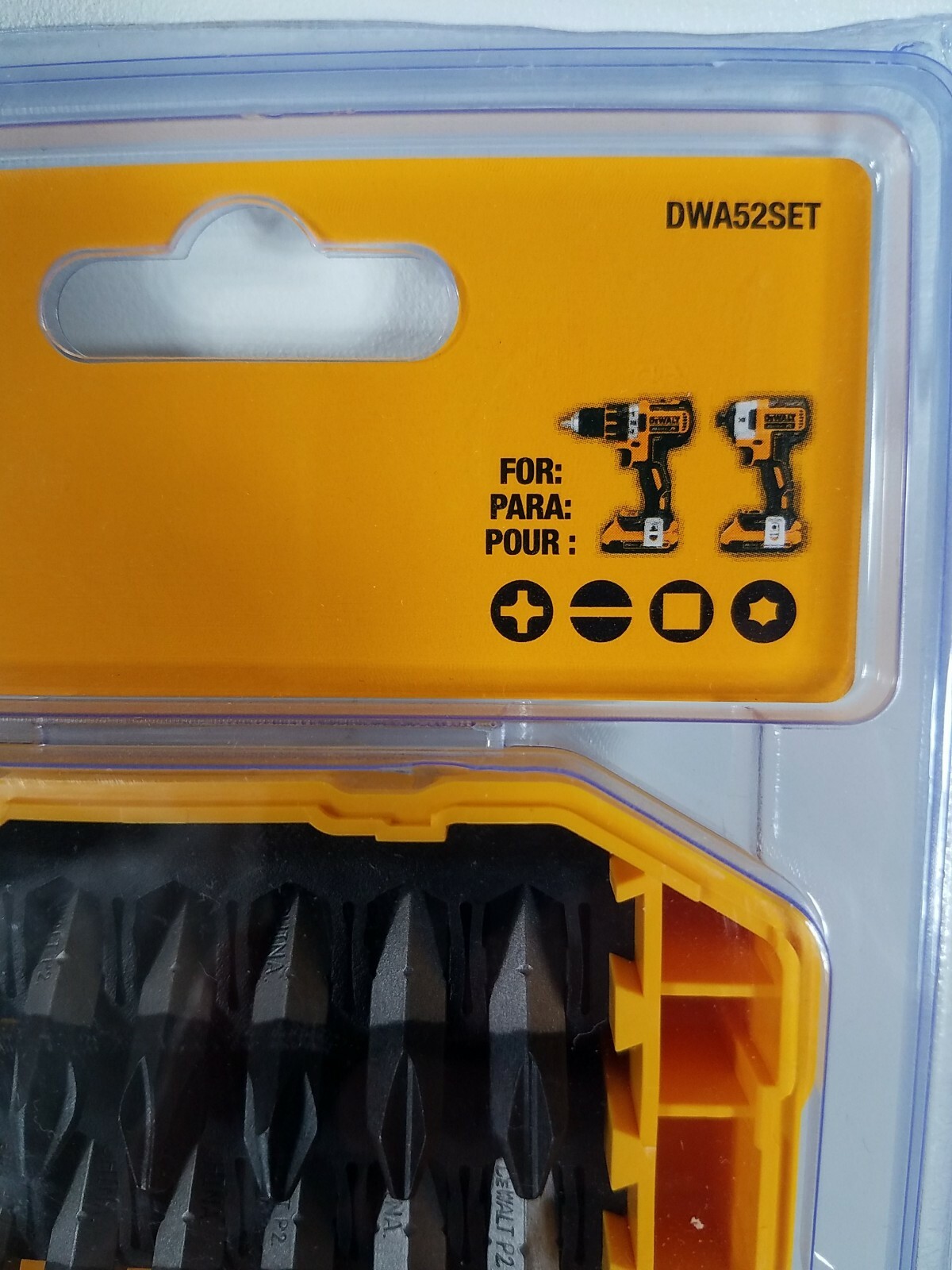 DeWALT DRILL DRIVER 52 PC SCREWDRIVER NUT BIT SET DWA52SET 