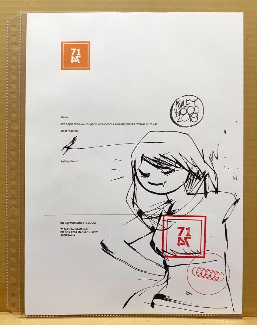 Ashley Wood Handwritten Illustration Sketch Size 8.2 × 11.6