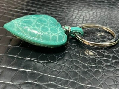 Tiffany Blue Crocodile Heart Charm Stylish Cute CAWAII Popular