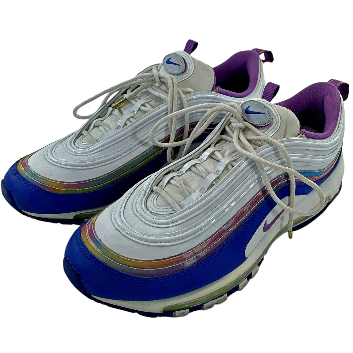 Nike Air Max 97 Easter White Purple Volt Men CJ0591 100 Sneakers