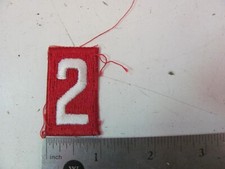 VINTAGE Cub Boy Scouts Red White Patch Pack Number Shoulder TWO 2