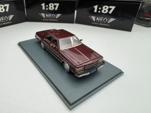 Neo 1/87 Resin car model Chevrolet Caprice Classic Brown Red - Picture 4 of 5