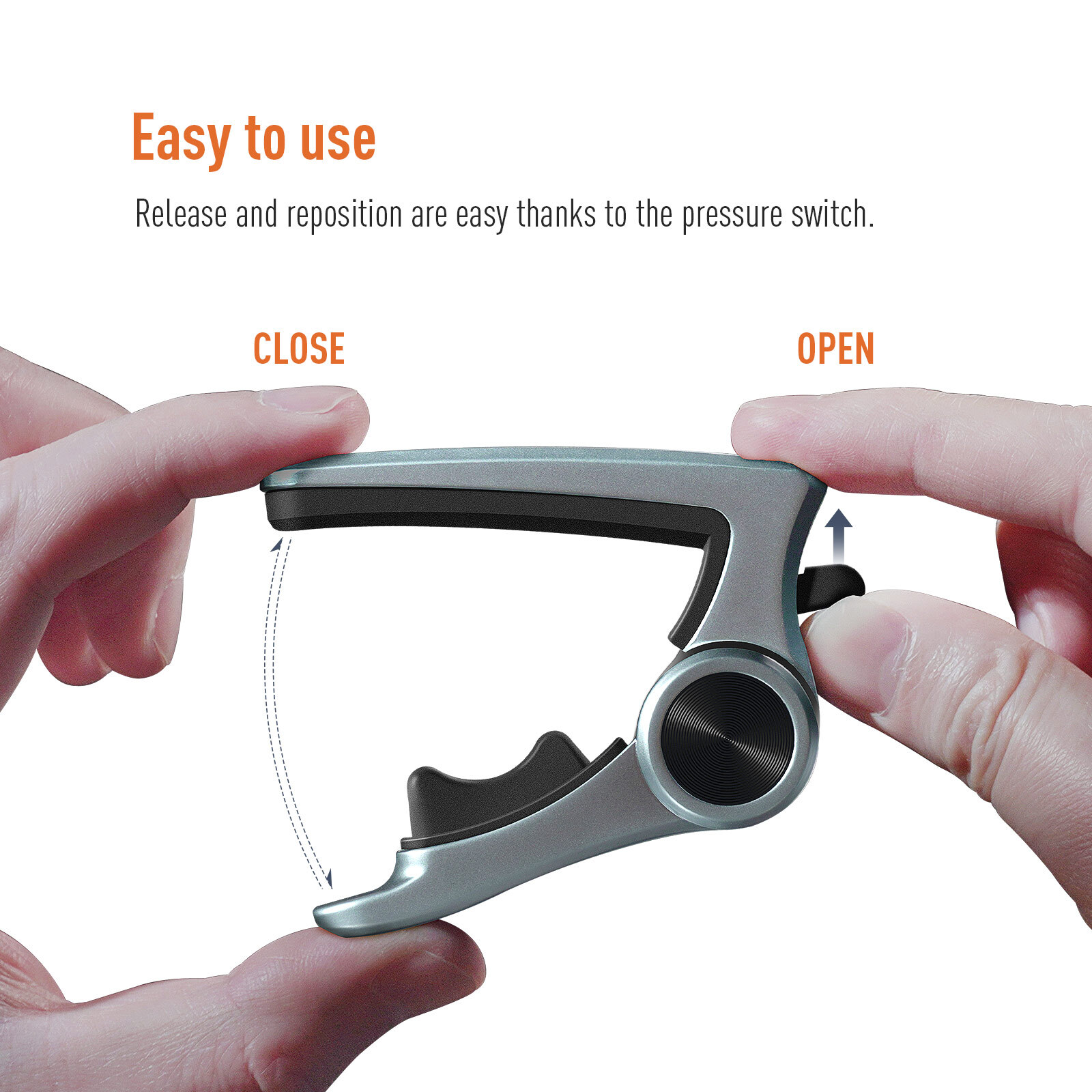 Sonicake Metal Guitar Capo for Acoustic&Electric Ukulele Guitar Clip