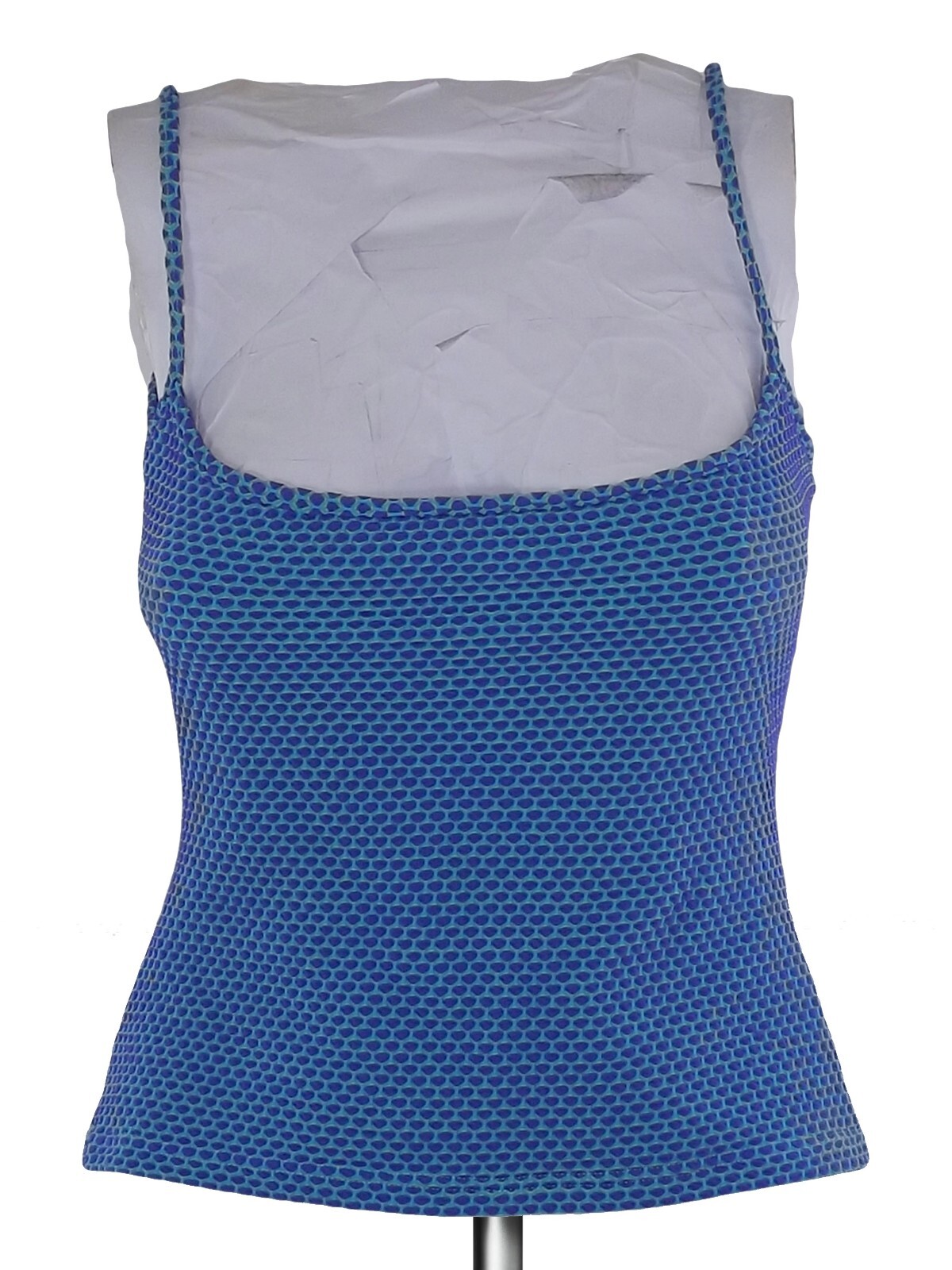 Mentamare By Cotton Club Top Da Donna M Medium Blu Mare Canotta Spiaggia Piscina