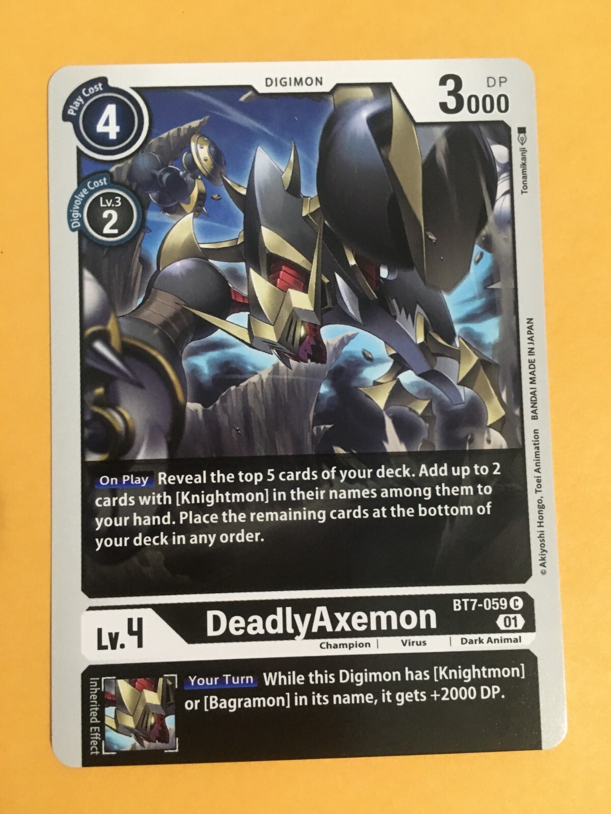 DeadlyAxemon BT7-059 C Digimon CCG | Next Adventure Near Mint English