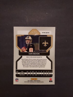 Ian Book 2021 Panini Prizm Red White And Blue Prizm 357 RC | eBay