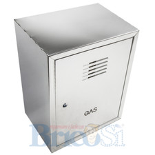 CASSETTA CUSTODIA CONTATORE GAS LAMIERA ZINCATA VARIE MISURE SERRATURA QUADRELLO