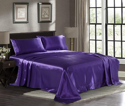 Satin Sheets Luxury Silky Bed Sheets - Extra Soft 1800 Microfiber Sheet Set, Wri