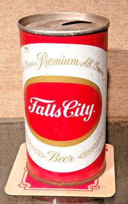 1969 FALLS CITY GLUED SEAM  STEEL PULL TAB BEER CAN LOUISVILLE KENTUCKY EMPTY