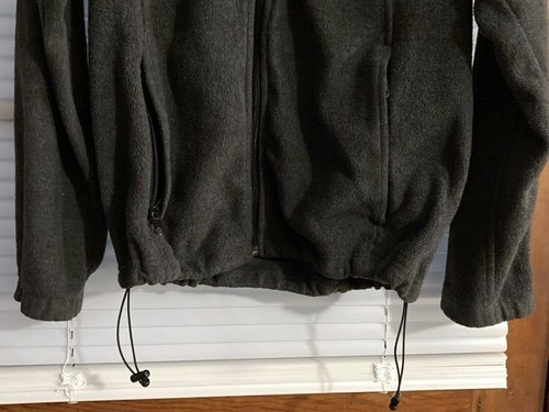 Columbia Black Fleece Jacket Womens Large Full Zip Pockets - Picture 7 of 8