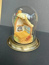 Olszewski Goebel Display, "Three Little Pigs House", w/ Glass Dome, #956-D, NIB