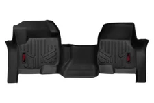 Rough Country Front Floor Mats for 17-25 Ford Super Duty | Bench Seat - M-5117