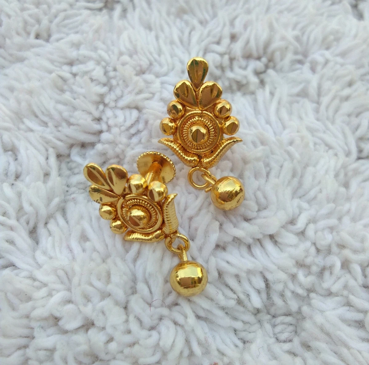 Simple Gold Earrings For Daily Wear 2024 | www.palousemedical.com