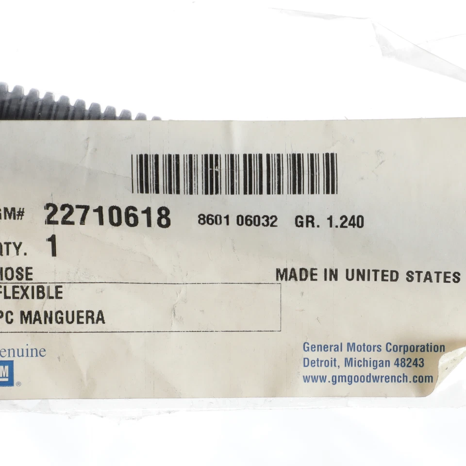 Manguera de desbordamiento tanque de sobretensión radiador Equinox Vue 2002-2007 OEM NUEVO GENUINO 22710618 Foto 4 de 4