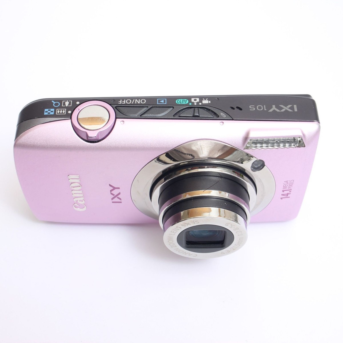 Canon IXY 10S PowerShot IS Digital Camera Pink Tested English w