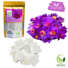 Bustine di tè essiccate con fiori di loto blu (Nymphaea Caerulea) tisana biologica