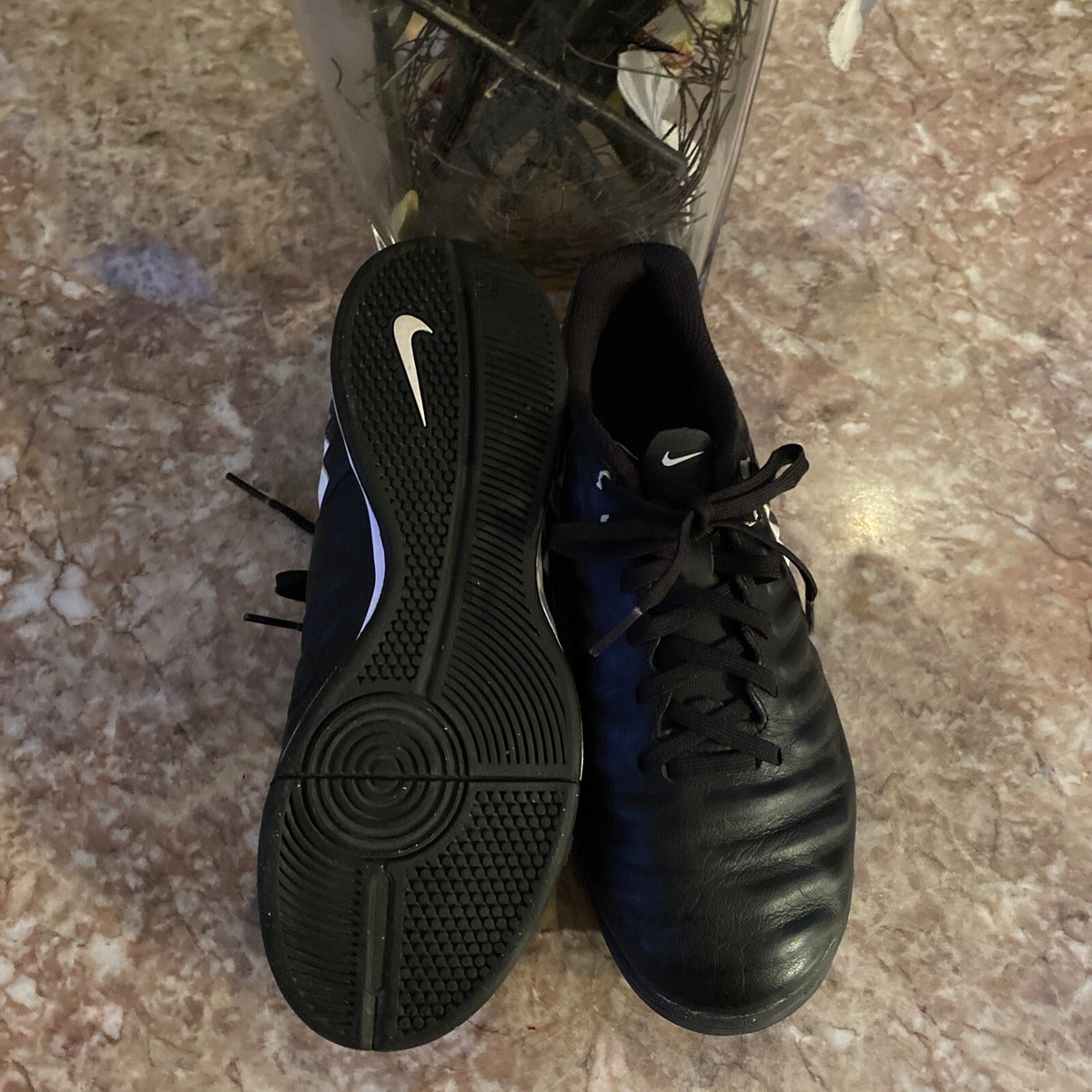 シューズ Nike TiempoX 27cm Nike Youth TiempoX Ligera IV Black Indoor Soccer Shoes Size