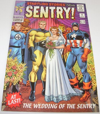 New Avengers No 8 Marvel Comic 2005 Limited Sentry Variant Cover Paul Jenkins