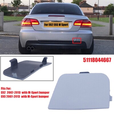 BMW 3er E92 E93 Heck M Sport Lemansblau Abschleppösen Abdeckug 