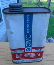 Vintage OMC Outboard Marine Corporation Rust Preventive One Pint Tin