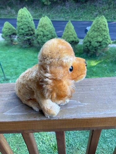 No tag STEIFF stuffed dog 1960s 7” high 7” long cocker spaniel - Picture 3 of 4