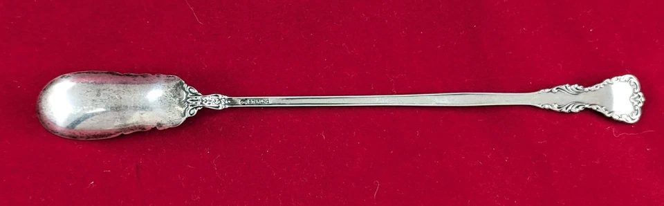 Antigua cuchara de oliva Revere de International de plata de ley, 8 3/8" Foto 3 de 4