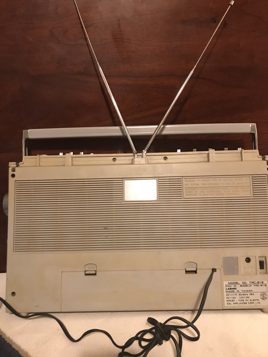 LASONIC TRC-918 BOOMBOX RADIO RECORDER GETTHO BLASTER CASSETTE